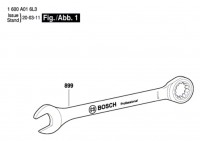 Bosch 1 600 A01 6L7 --- combination wrench Spare Parts